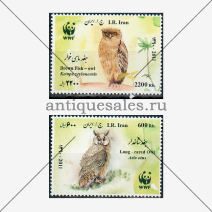 2 марки из серии 2011 WWF - Owls