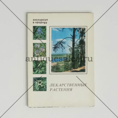 Набор открыток "Экскурсия в природу. Лекарственные растения. Выпуск III", 25 шт., 1978 г.